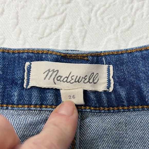⭐️🌸Madewell denim skirt size 26 mini frayed hem - Picture 4 of 8